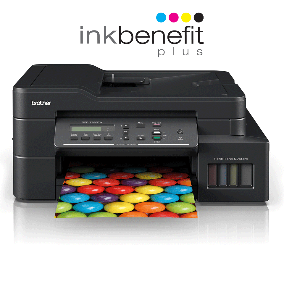 Brother DCP-T720DW Inkbenefit Plus 3-in-1 colour inkjet printer
